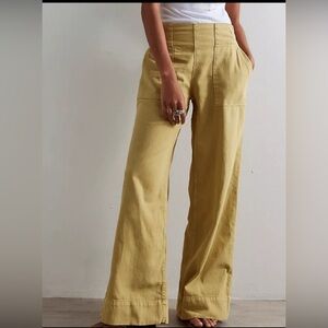 Women's yellow Wide-Leg Pants